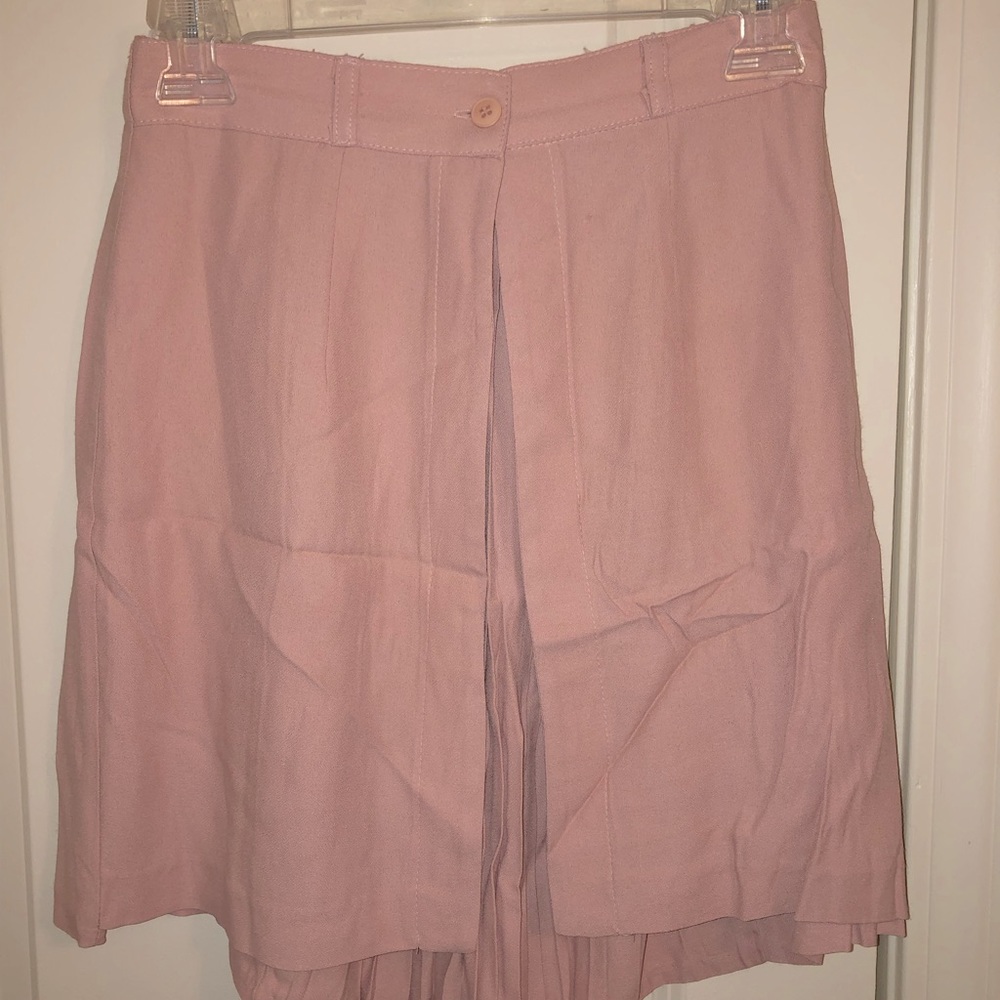 Vintage pink skirt with double layer look